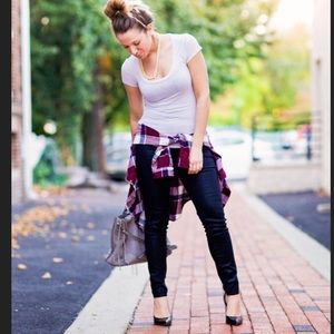 Rock & Republic Berlin Coated Black Skinny Jeans 8